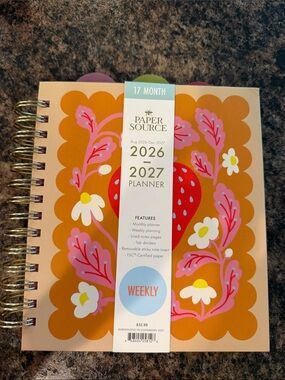 NWT Paper Source 17 month planner